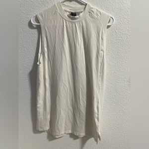 Alphalete Cream Sleeveless Muscle Tee